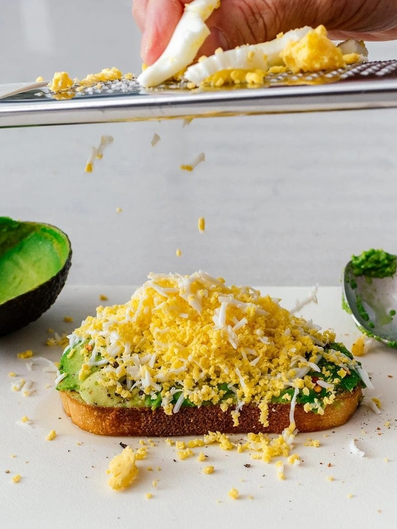 Grated Egg Avocado Toast