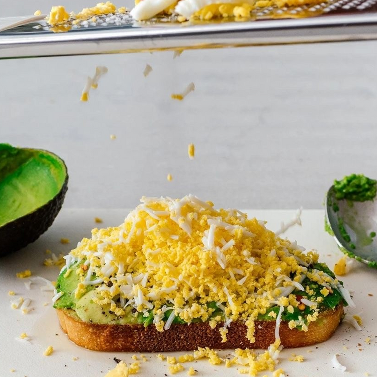 Grated Egg Avocado Toast